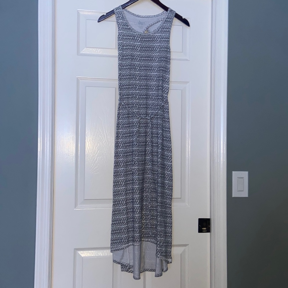 Circo Hi-lo Maxi Dress Black & White Size XL (14/16)
